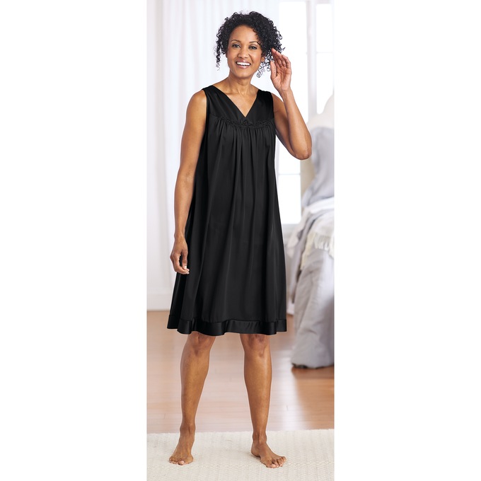 Exquisite Form Short Gown, Midnight Black, large
