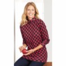 Classic Turtleneck, Red Buffalo Plaid, large