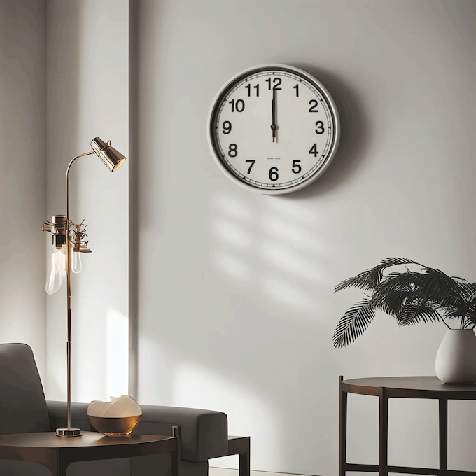 Atomic Analog Wall Clock, , large