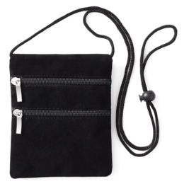 Faux-Suede Mini Crossbody, , large