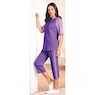 Short-Sleeve Henley Baseball Tunic, Lilac Purple, large