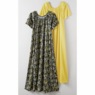 2-Pack Long Tricot Nightgowns, Wispy Floral Yellow, large