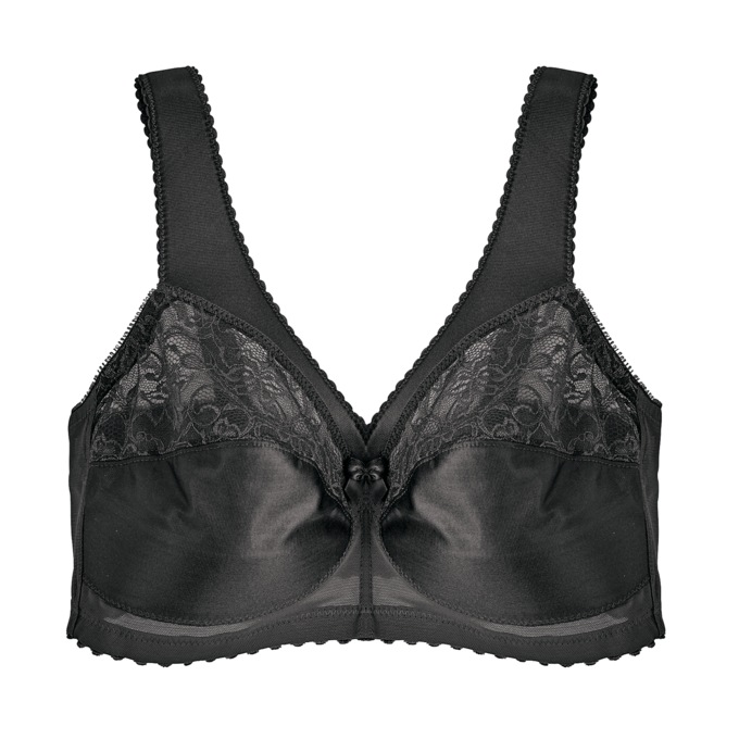 Glamorise&reg; MagicLift&reg; Full Figure Support Bra with a Wire-Free Design, Black, large