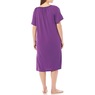 Embroidered Solid Waltz Lounger, Purple, large