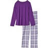 Women's Plaid Flannel PJ Set, Concord, large