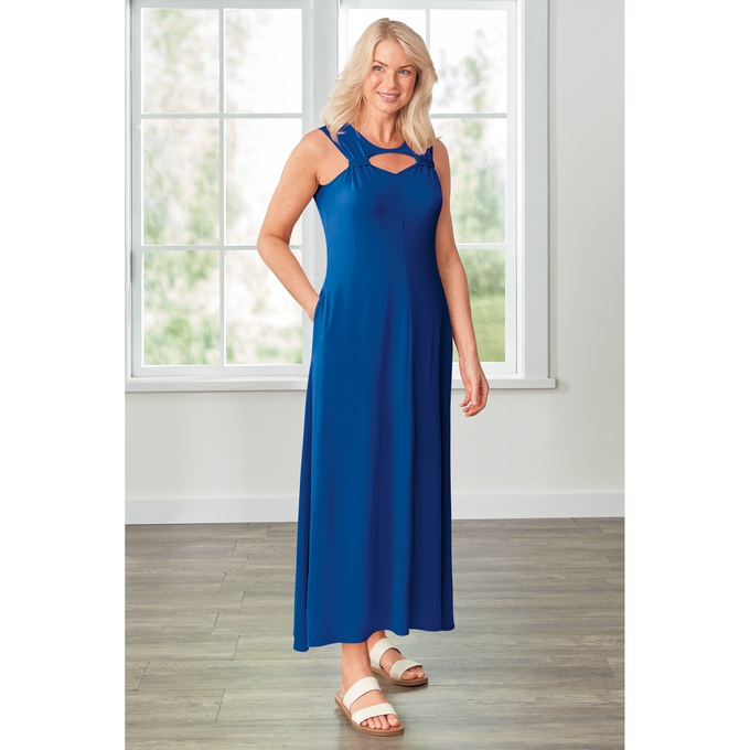 Sweetheart Neck Lounging Maxi, , large