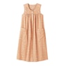 Sleeveless Woven Cotton Shift Dress with Pockets, , large