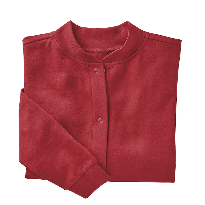 Snap-Front Cotton-Blend Women's Cardigan, , large