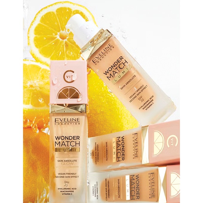 Eveline Cosmetics Wonder Match Lumi Foundation, , large