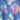 Short-Sleeve Collared Dress, Blue Floral, swatch