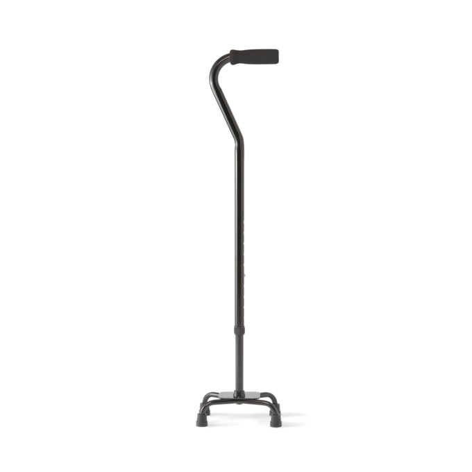 Aluminum Quad Cane, Black, large