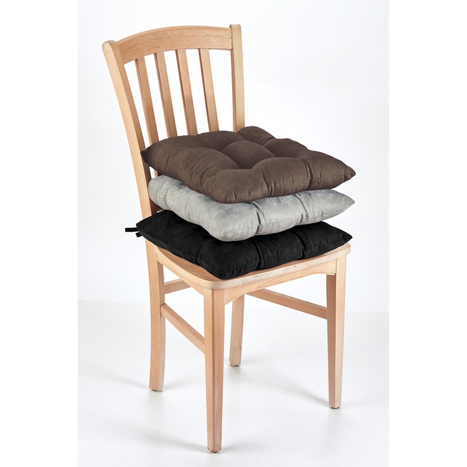 Faux Suede Chair Pad, , large