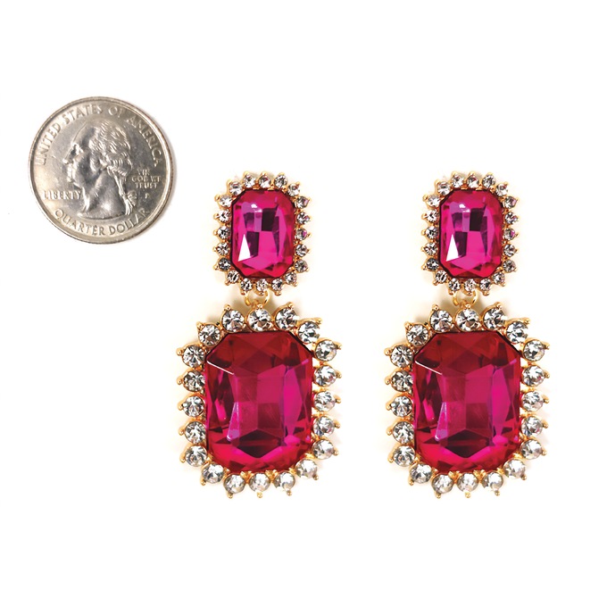 Crystal Drop Earrings, , large