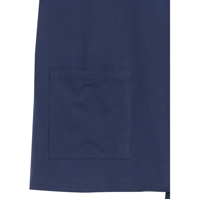 Short-Sleeve Henley Pant Set, Navy, large