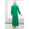 Chenille Colorblock Robe, Emerald Ivory, large