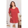 Knit Tunic with Patch Pockets, Red, large