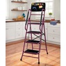4-Step Safety Ladder with Tool Tote and Non-Slip Steps, , large
