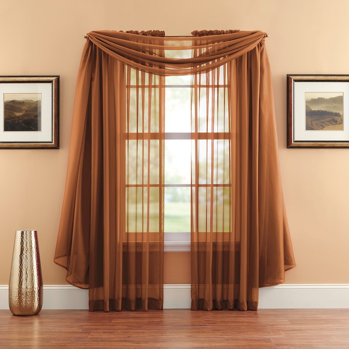Sheer Curtain Scarf, , large