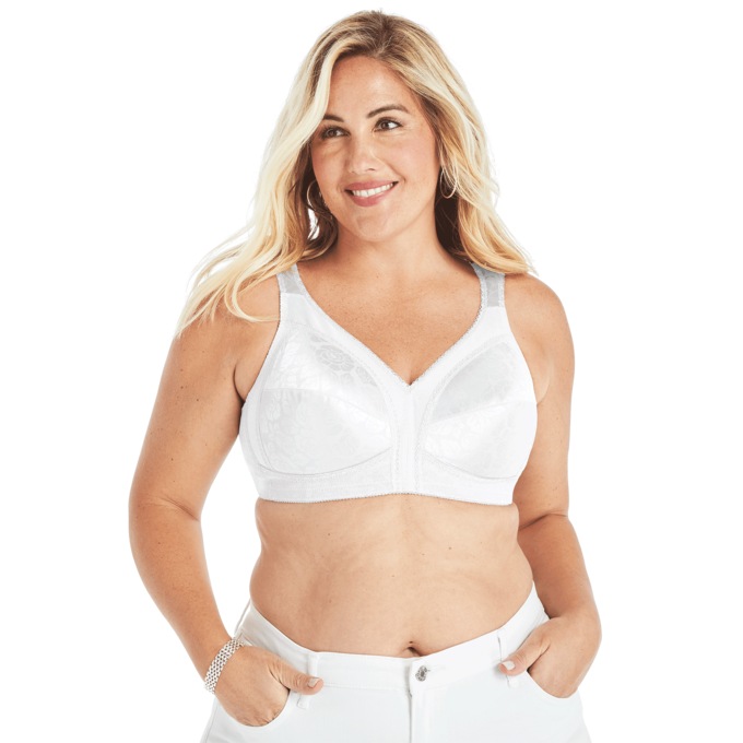 Playtex® 18 Hour® Comfort-Strap Bra, White, large