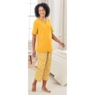 Printed Capri Pajama Set, , large