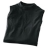 Sleeveless Mock Neck Top, Black, large