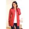Snap-Front Cotton-Blend Women's Cardigan, , large