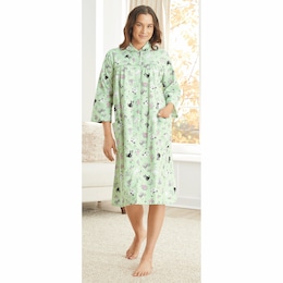 Cozy Flannel Duster, , large
