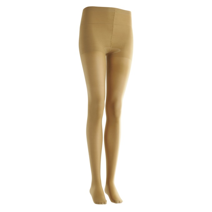 Aerated Cotton-Sole Compression Pantyhose 3-Pack, , large