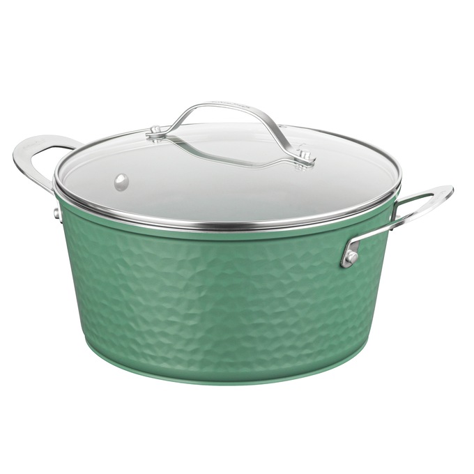 Gotham Steel Hammered Ceramic 10-piece Cookware Set, , large