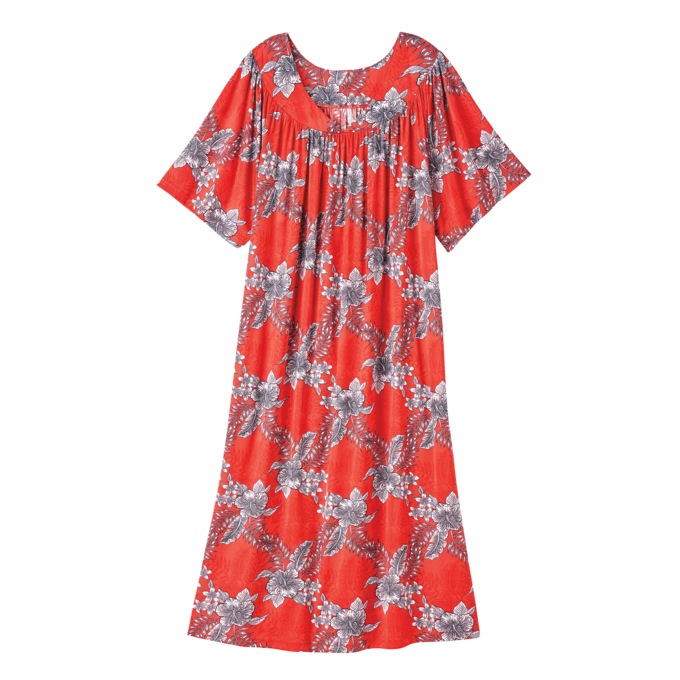 Sweetheart Neck Lounger, Red Tropical, large