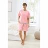 Contrast Trim Shorty PJ Set, , large