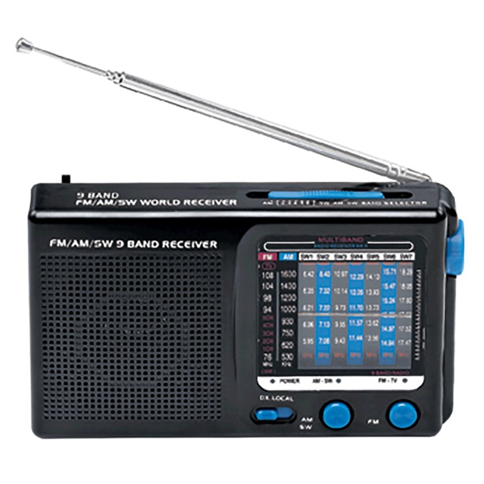 Portable AM/FM 9-Band Radio, , large