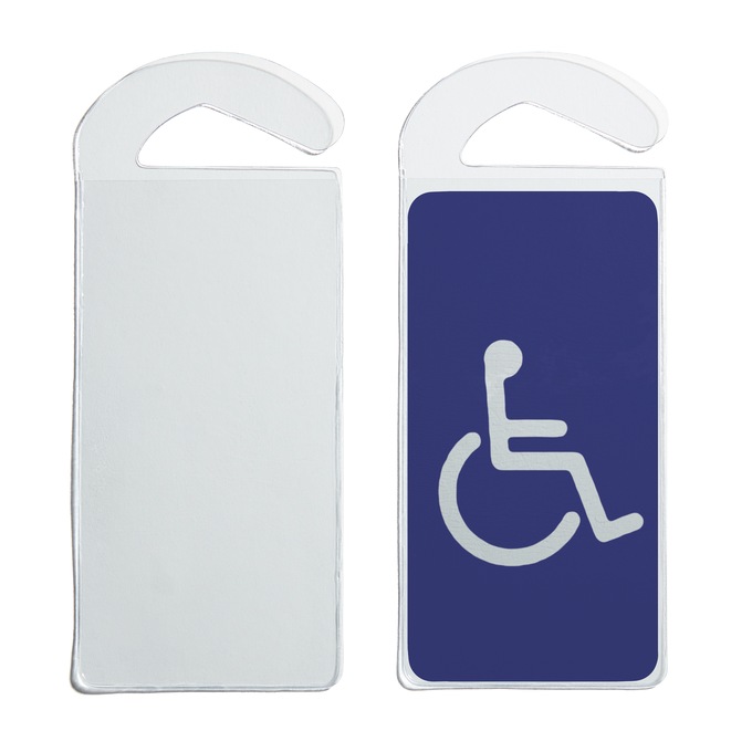 Set of 2 Handicap Placard Protectors, , large