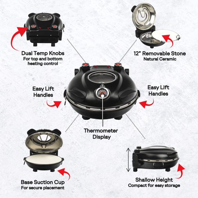 Granitestone Piezano Pizza Oven, , large