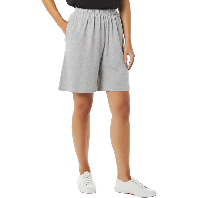 Knit Shorts - Solid and Print, Heather Gray, large