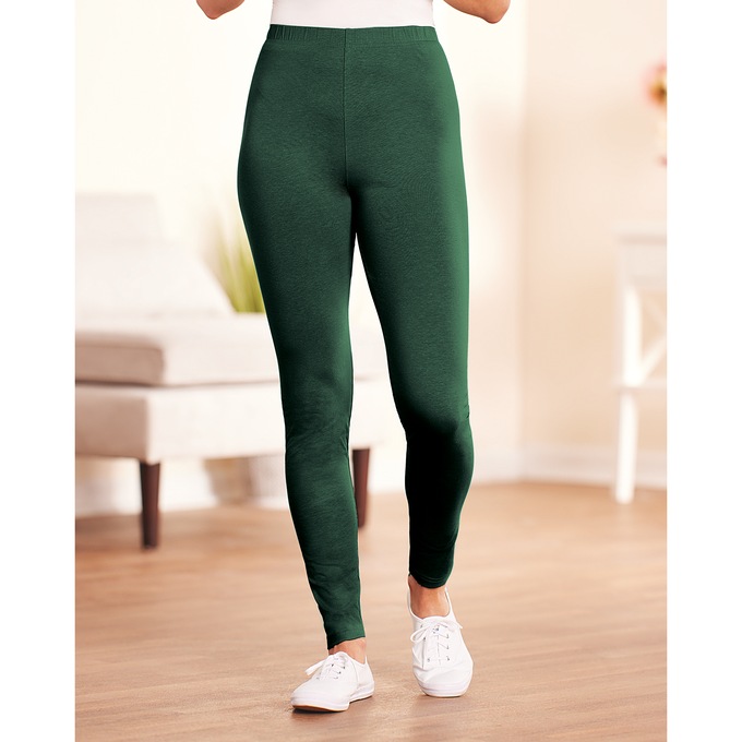 Classic Knit Leggings, Hunter, large