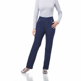 Pull-on Straight Leg Jean, , large