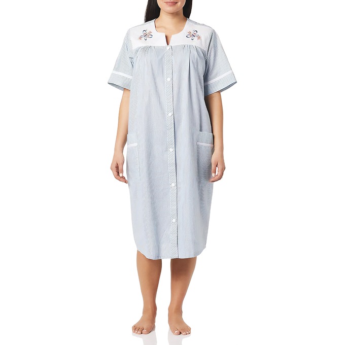 Duster With Embroidered Yoke, , large