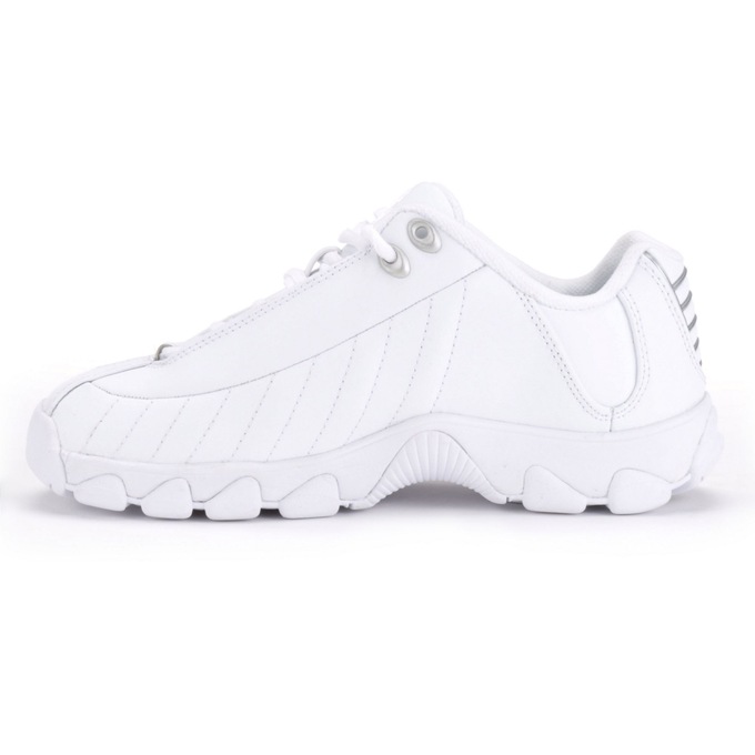 K-Swiss Women's ST329 Cross Training Shoe, White Silver, large