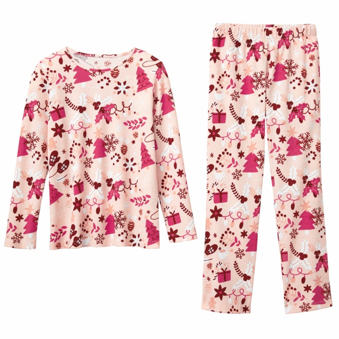 Novelty Waffle Knit PJ Set, , large