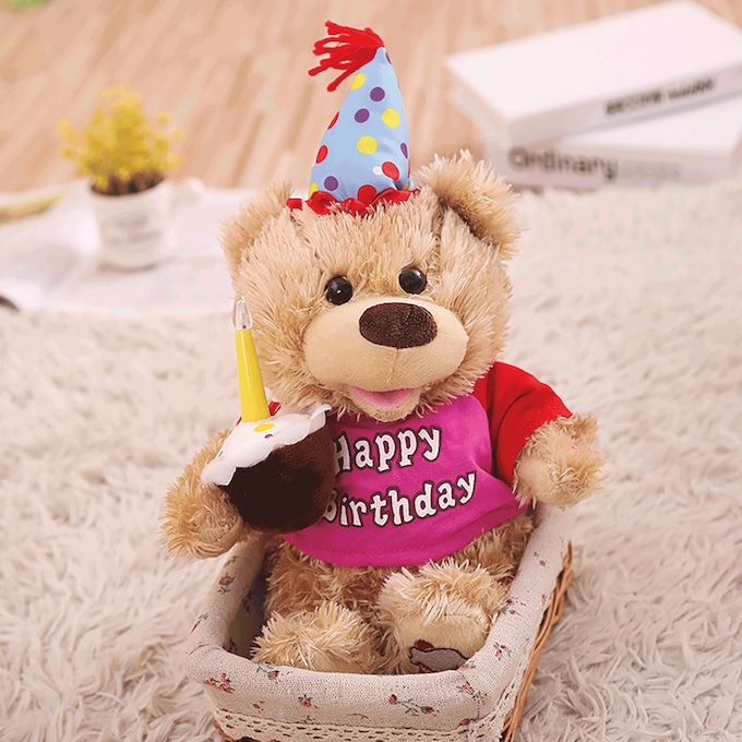 Musical Birthday Bear, , large