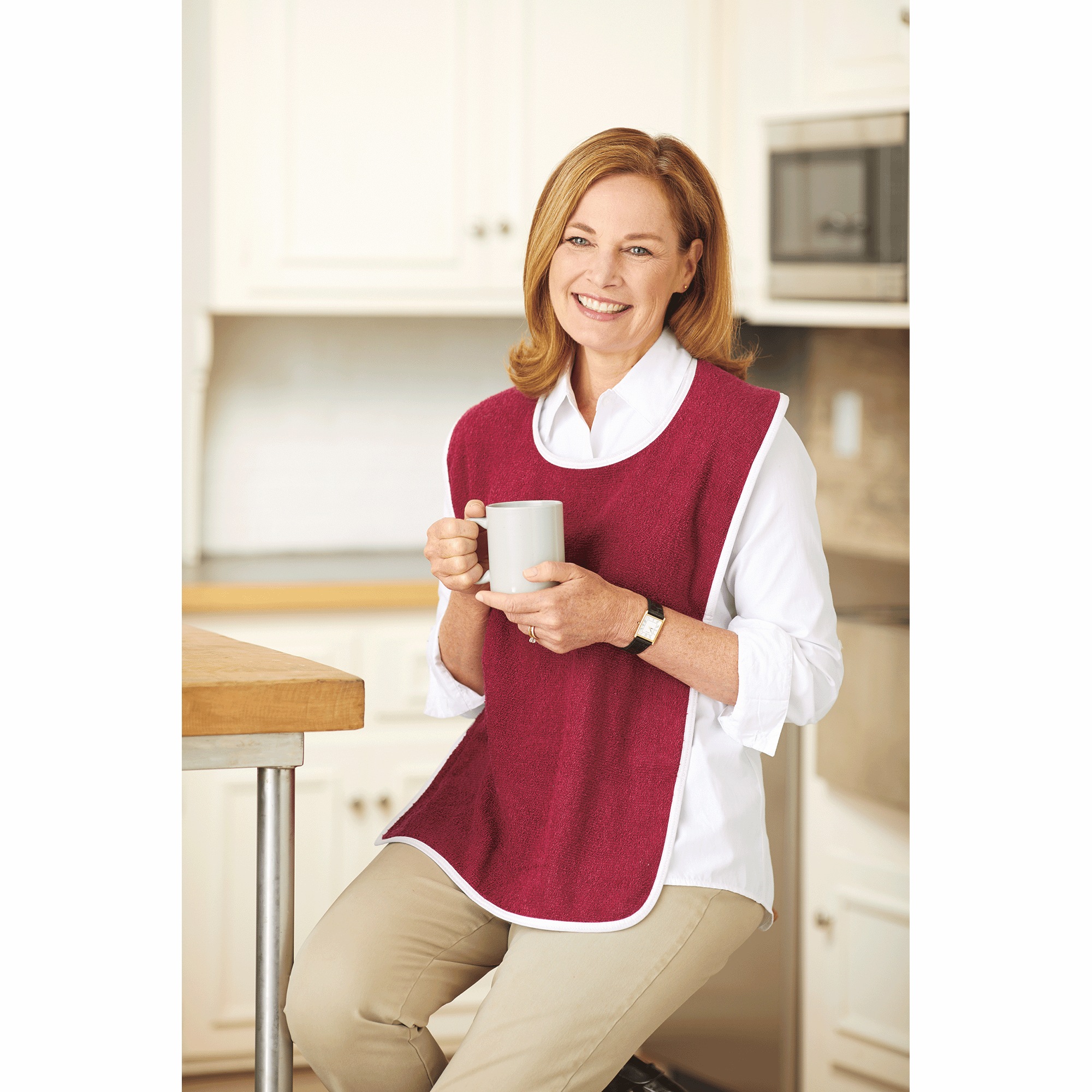 3-Pack Terry Bibs&nbsp;, Burgundy, large