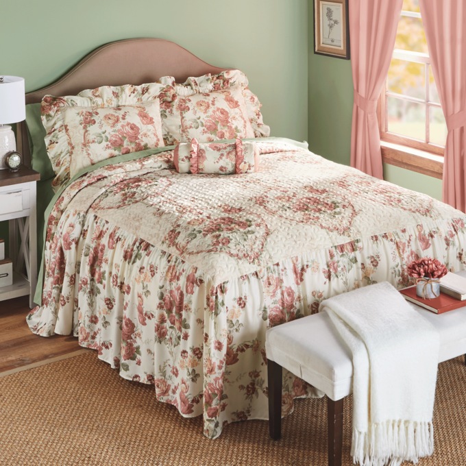 Margot Bedspread Set, Accent Pillow, Window Treatments and Shower Curtain, , large