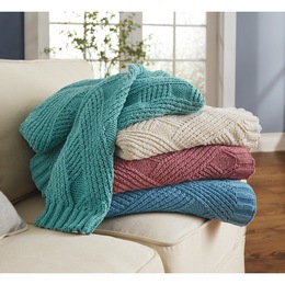 Ultra Soft Chenille Throw, , large