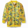Snap-Front Cardigan, Tropical Print, large