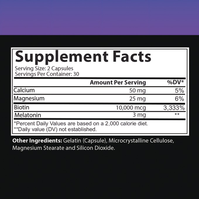 Hair Envy P.M. Biotin + Melatonin, , large