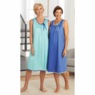 2-Pack Sleeveless Tricot Nightgowns, , large