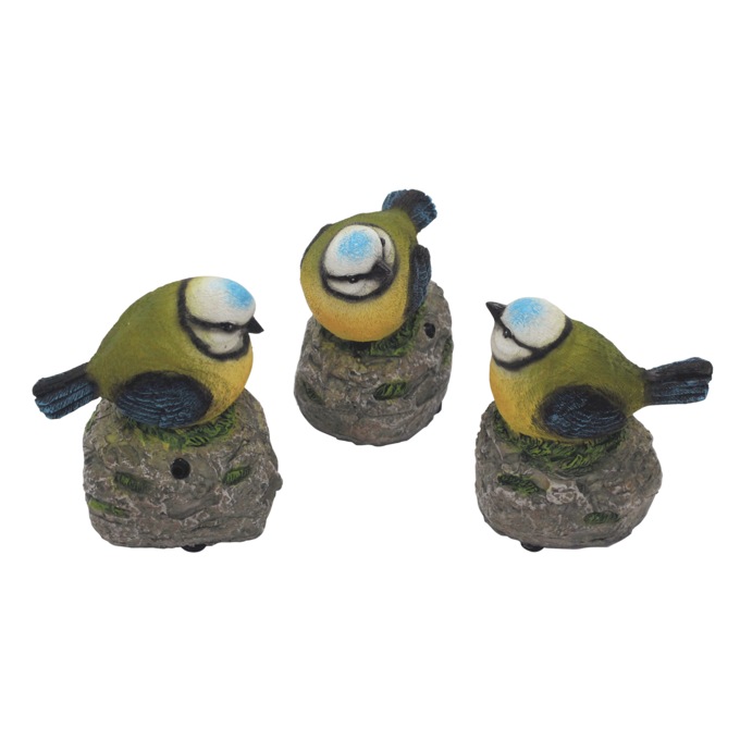 Set of 3 Motion-Activated Birds, , large