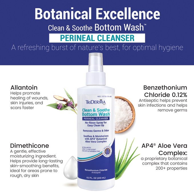 TriDerma™ Clean & Soothe Bottom Wash , , large