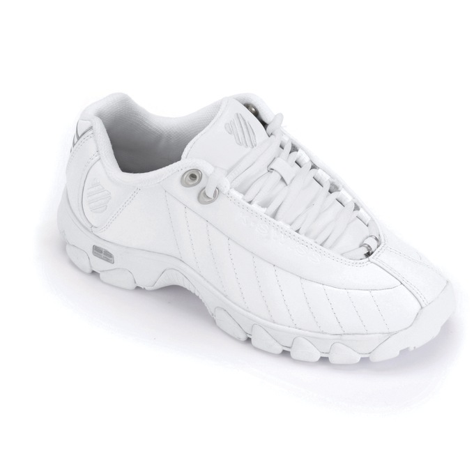 K-Swiss Women's ST329 Cross Training Shoe, White Silver, large